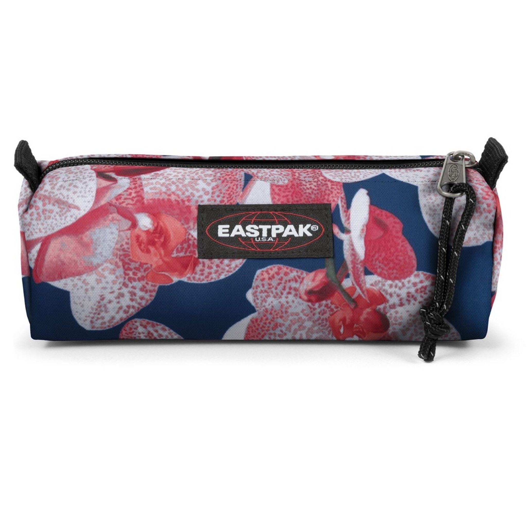 EASTPAK Trousse ronde bleue fleurs 1 compartiment Benchmark