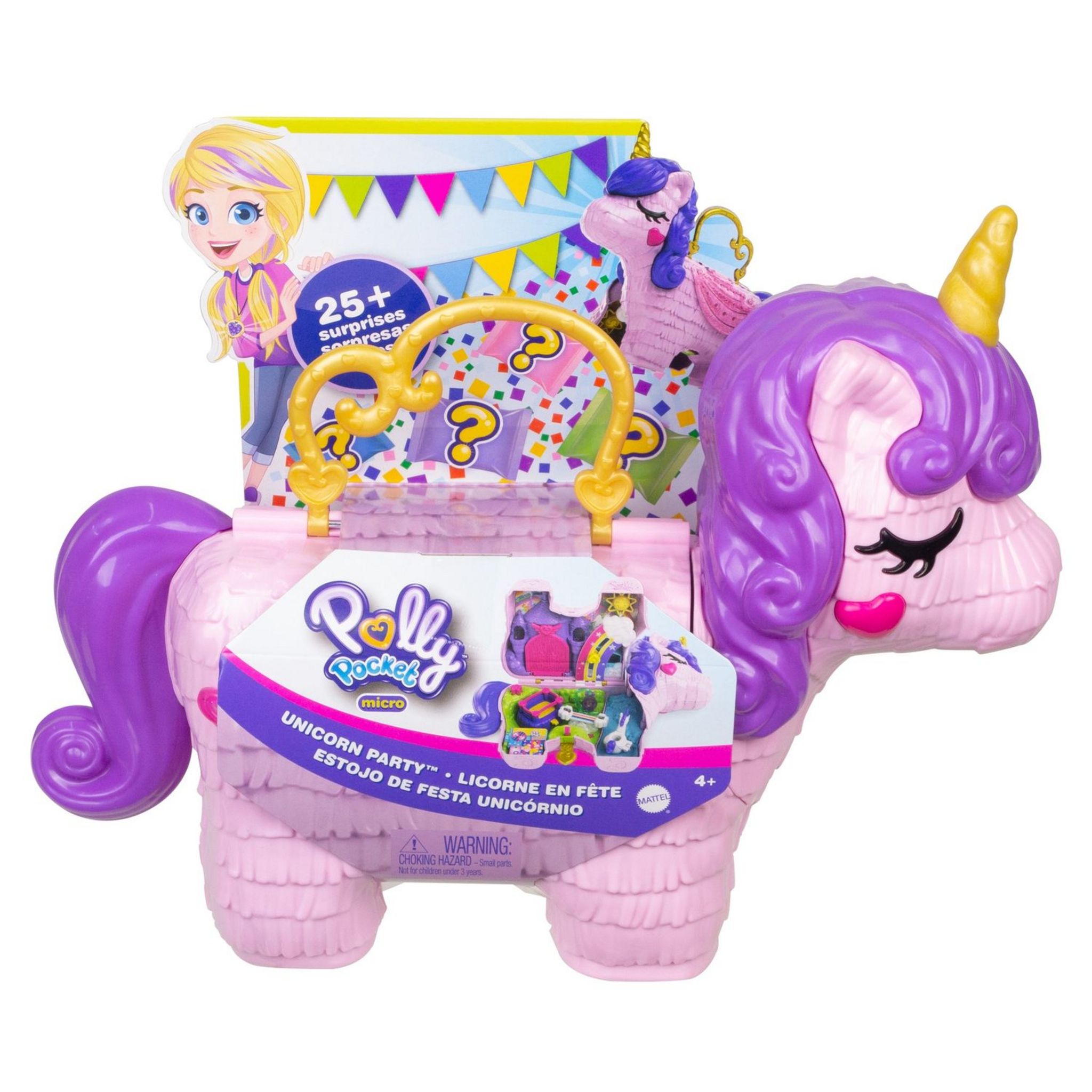 MATTEL Coffret licorne surprises Polly pocket pas cher 