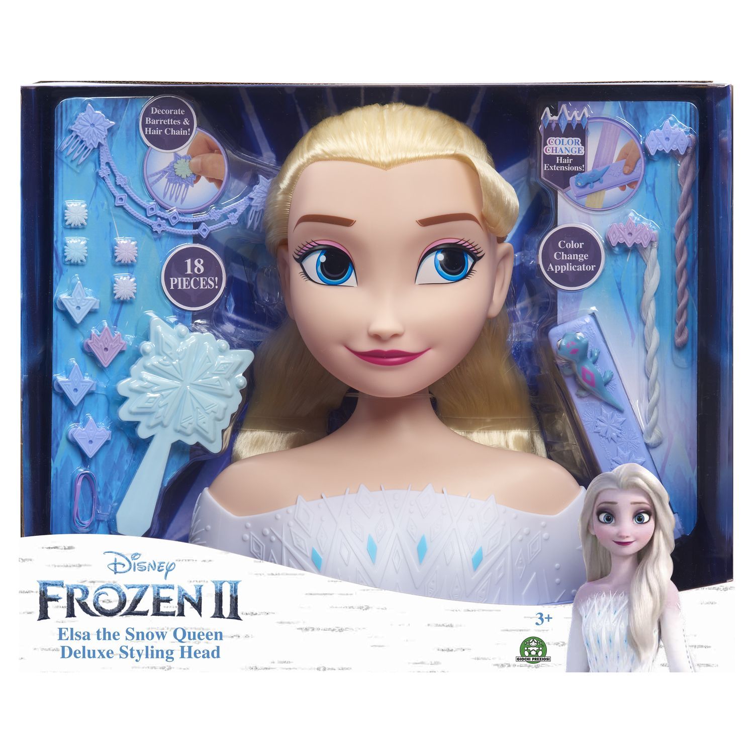 Reine des neiges Elsa Raiponce Barbie Tête à coiffer Bijoux ♥ Frozen Elsa  Barbie Styling Head 