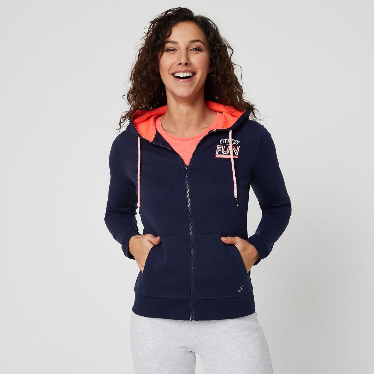 Sweat zippé femme pas cher sale