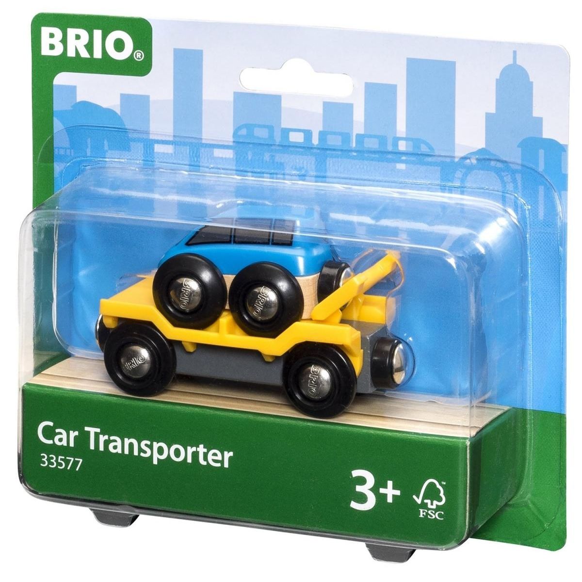 Brio 33577 Wagon transport de voiture avec rampe