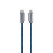 ADEQWAT Câble USB C vers USB-C bleu 2m - Solidaire