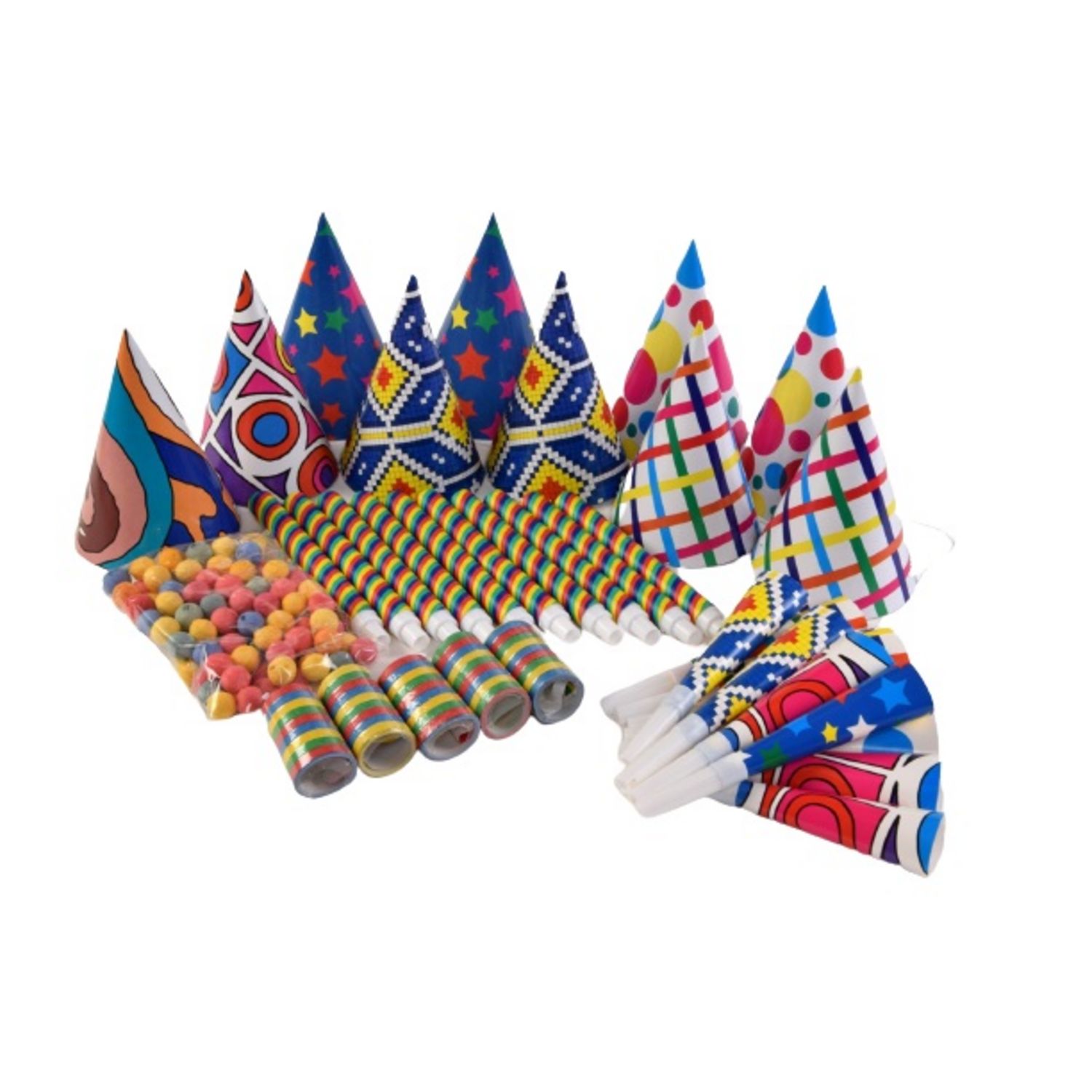 Kit cotillons pour 5 personnes - Accessoire anniversaire pas cher 