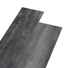 Planches de plancher PVC 5,26 m² 2 mm Gris brillant