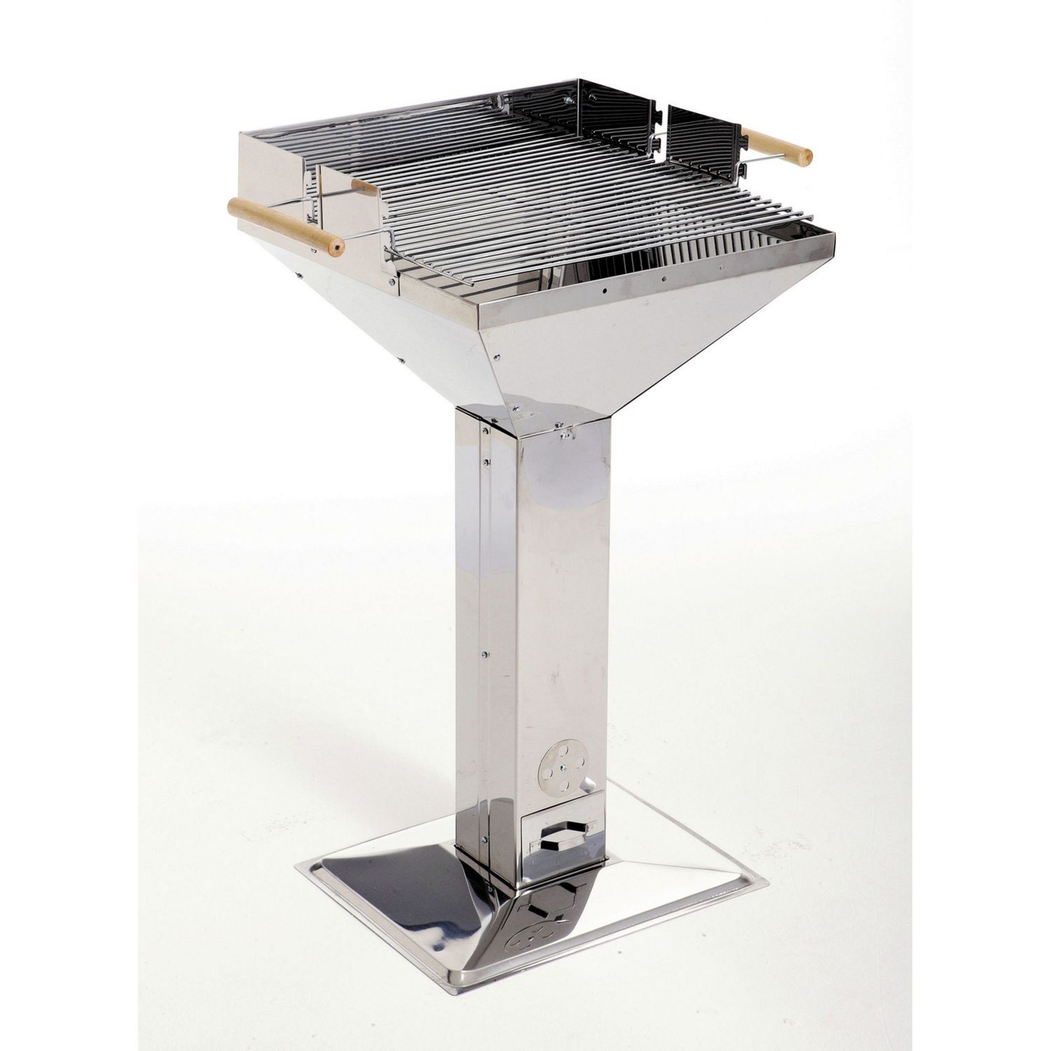 Barbecue charbon de bois 800 inox standard Planchas Collet