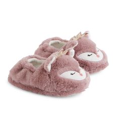 IN EXTENSO Chaussons chouette fille (Rose foncé)