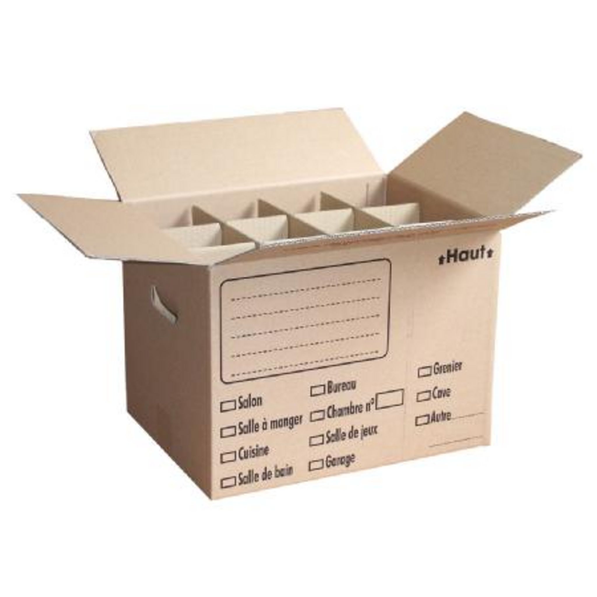 Carton verre : acheter croisillons cartons déménagement à verres