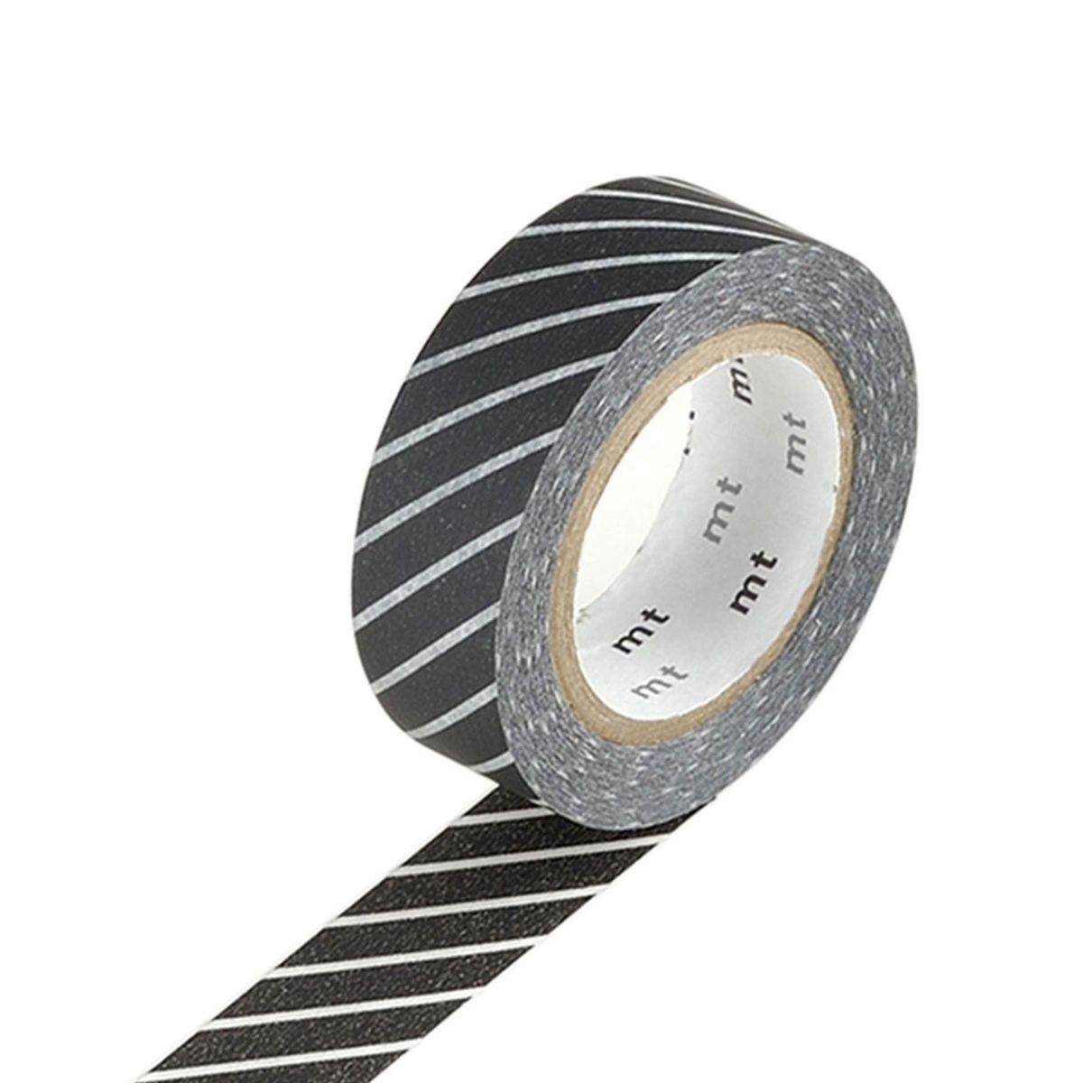 Masking Tape (MT) Masking tape rayé noir - 1,5 cm x 7 m