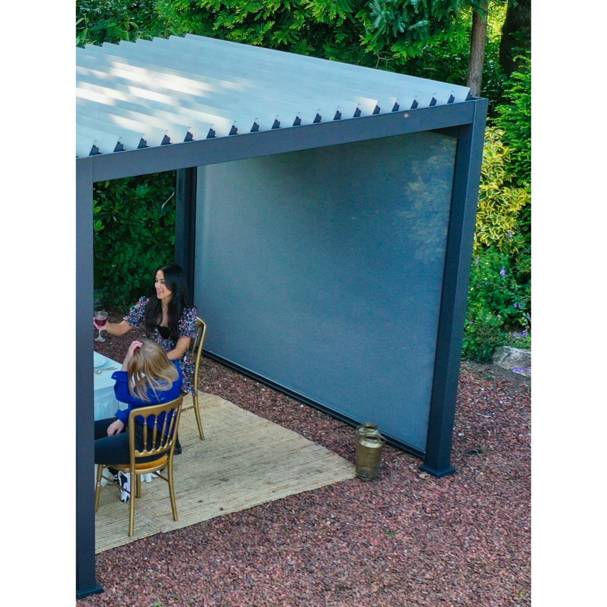 Store latéral pour Pergola Bioclimatique Ombréa® - 3 mètres