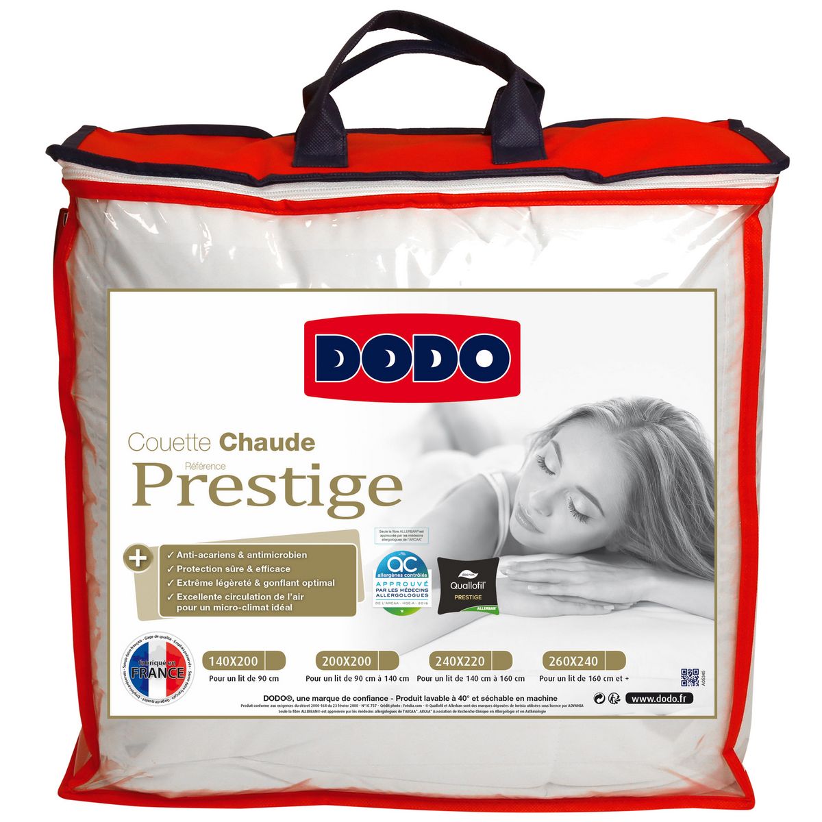 Dodo Couette Prestige Traitee Anti Acarien Allerban 350g M Pas Cher A Prix Auchan