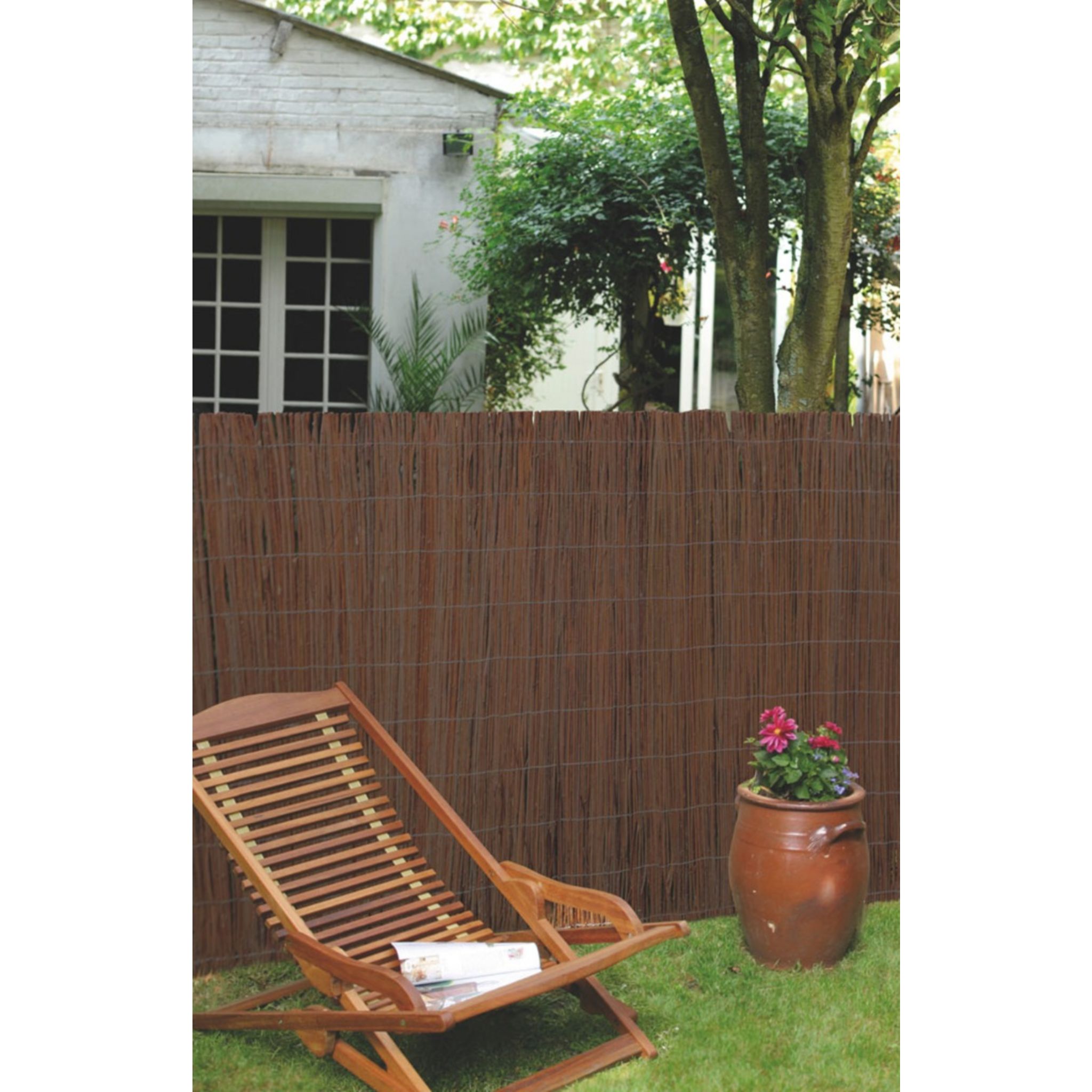 Canisse, brise vue occultant en bambou refendu - 1 x 5 m - Linxor