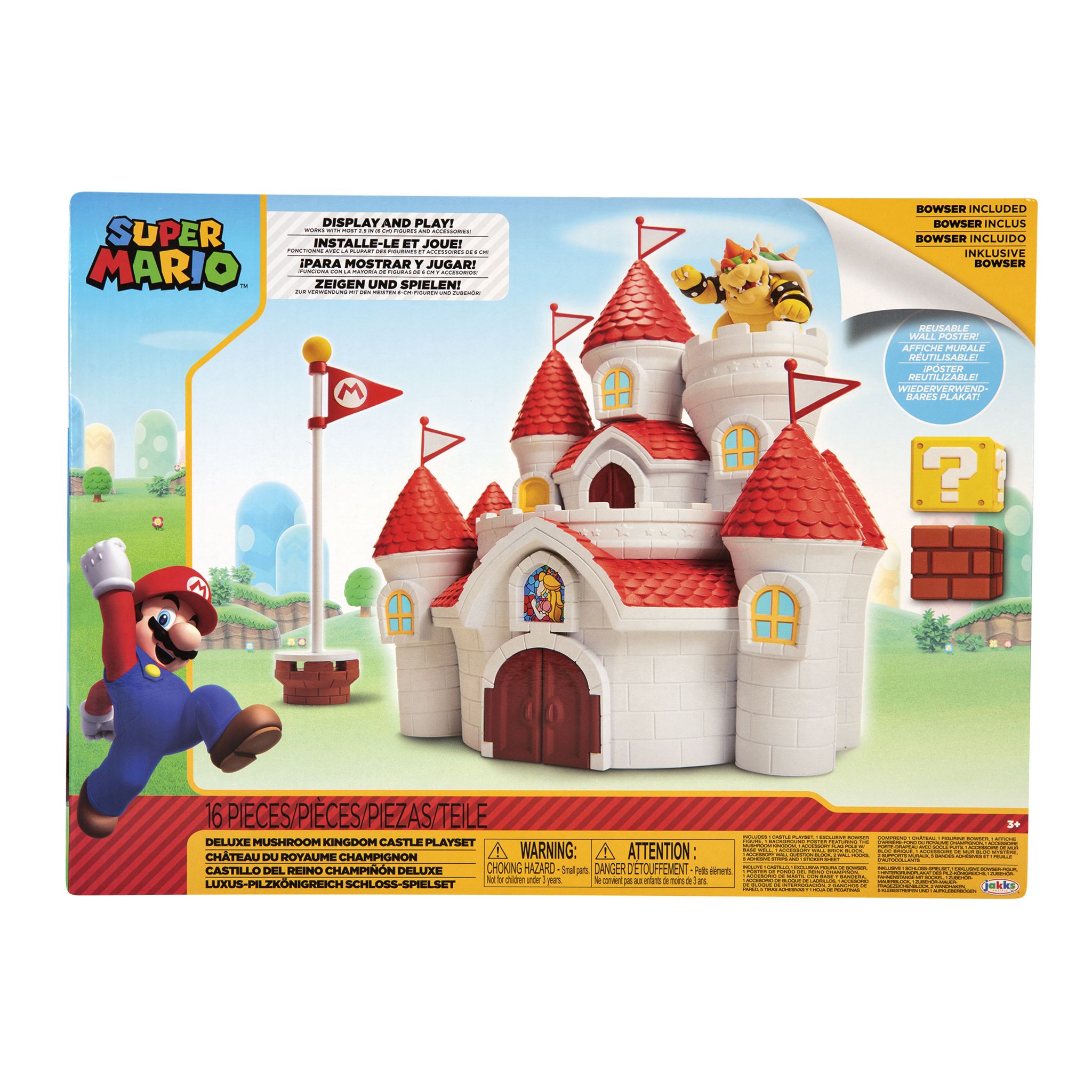 Château du Royaume Champignon Mario Jakks Pacific : King Jouet, Figurines  Jakks Pacific - Jeux d'imitation & Mondes imaginaires