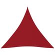 Voile de parasol Tissu Oxford triangulaire 4x4x4 m Rouge