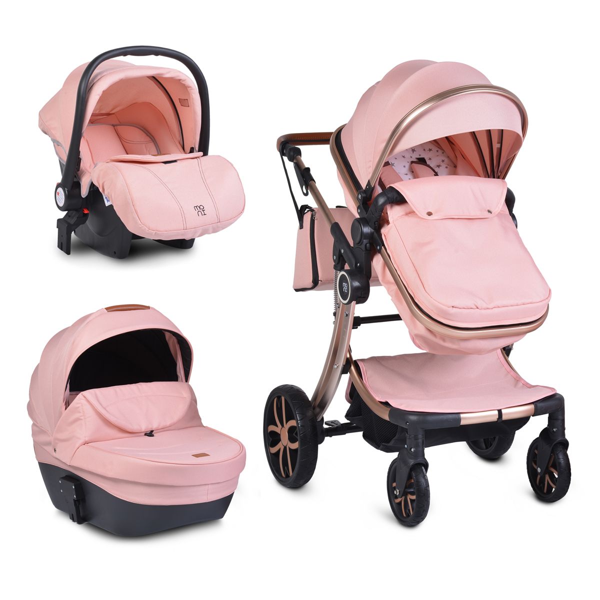 Poussette trio rose new arrivals