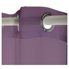 TODAY Voilage finition oeillets prêt à poser en polyester 135x240 cm (Violet)
