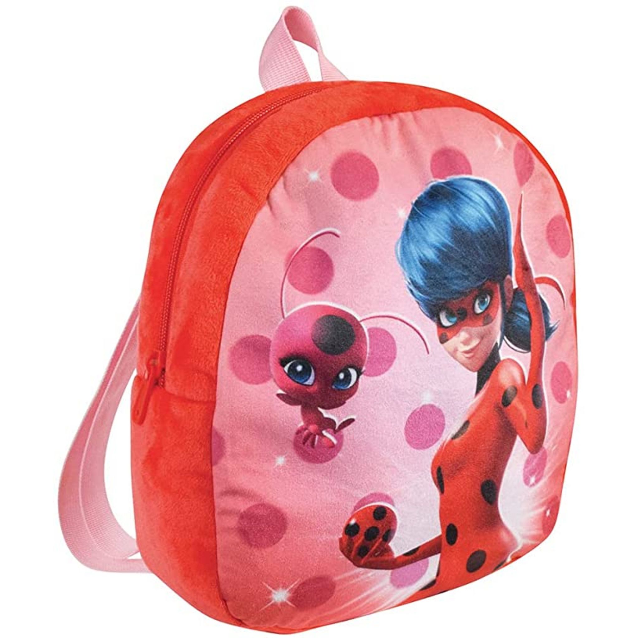 Fun House Miraculous Sac A Main Lady Bug +/-27 CM pour Enfant Fille, Rouge  pas cher 