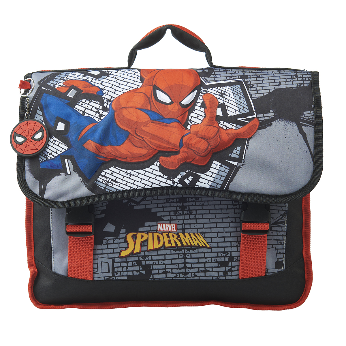 MARVEL Cartable 38 cm CP CE1 CE2 noir et rouge SPIDERMAN pas cher