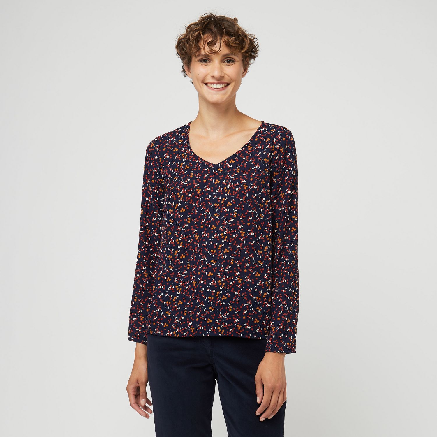 Blouse bleu marine femme