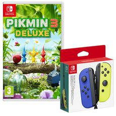 EXCLU WEB Manette Joy-Con Bleue et Jaune + Pikmin 3 Nintendo Switch