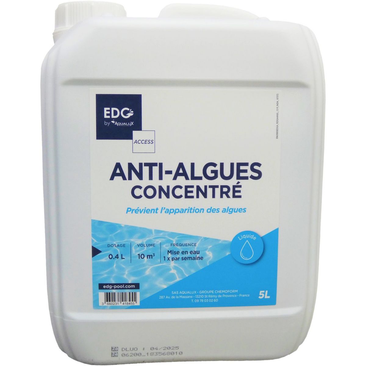 ANTI-CALCAIRE - LIQUIDE EDG BY AQUALUX - BIDON DE 5 LITRES - EDG by Aqualux