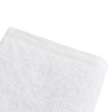 Drap de bain uni en coton 600 g/m² (Blanc)