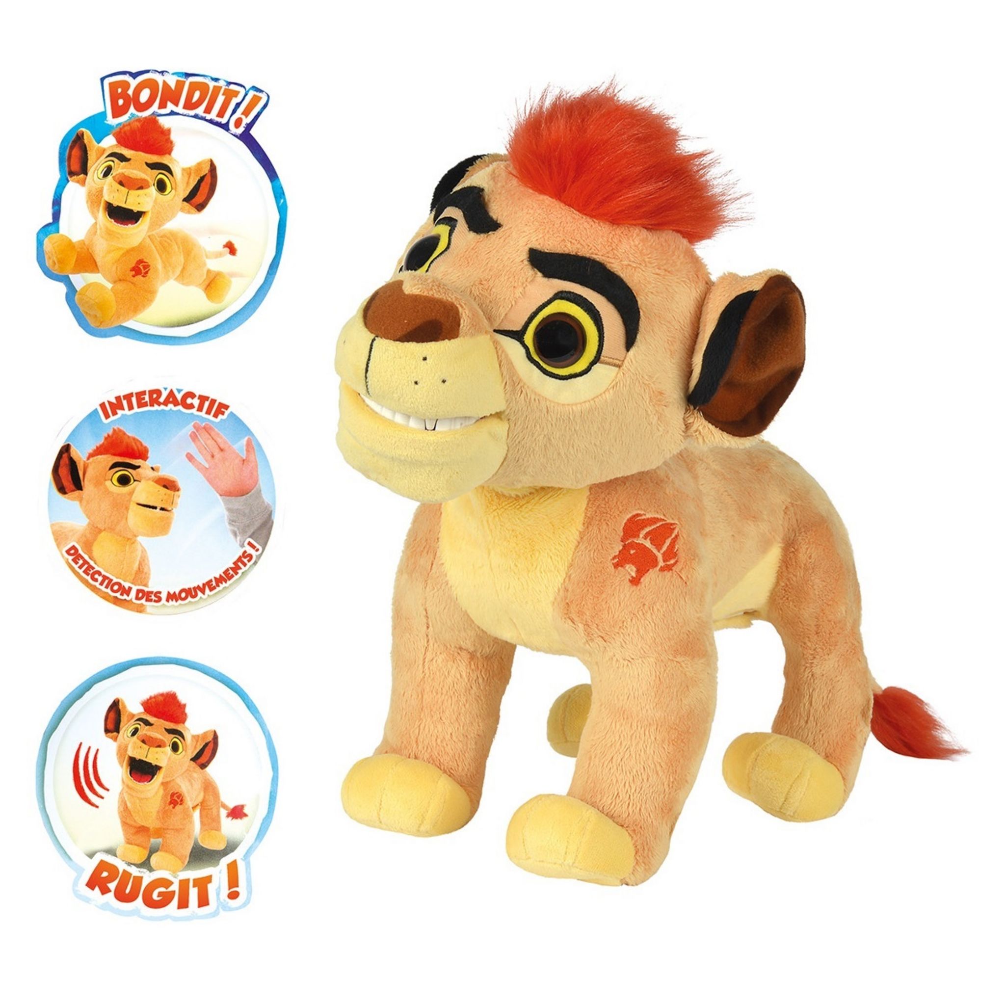 SMOBY Peluche Kion 30 cm interactif Le Roi Lion pas cher Auchan