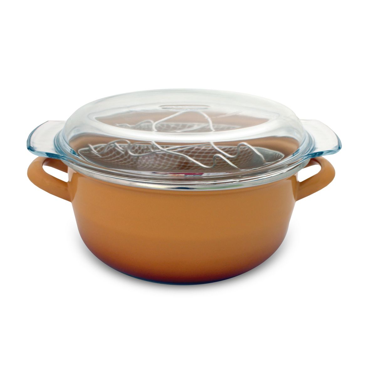 Friteuse inox 26 cm avec couvercle verre et panier acier 4,8L - Baumalu