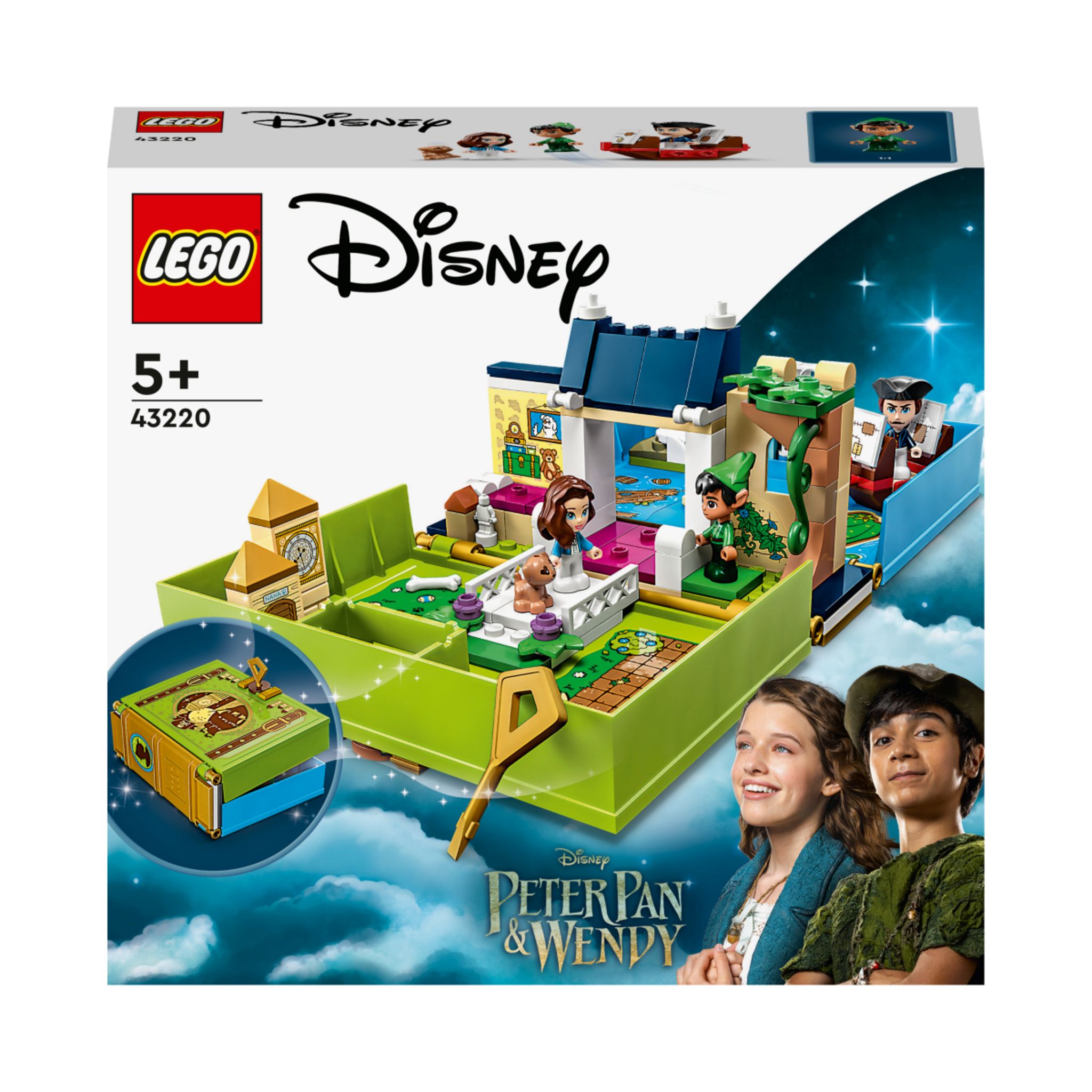 LEGO 43212 Disney Le Train en Fête Disney, Jouet Enfants 4 Ans avec Vaiana,  Woody, Peter