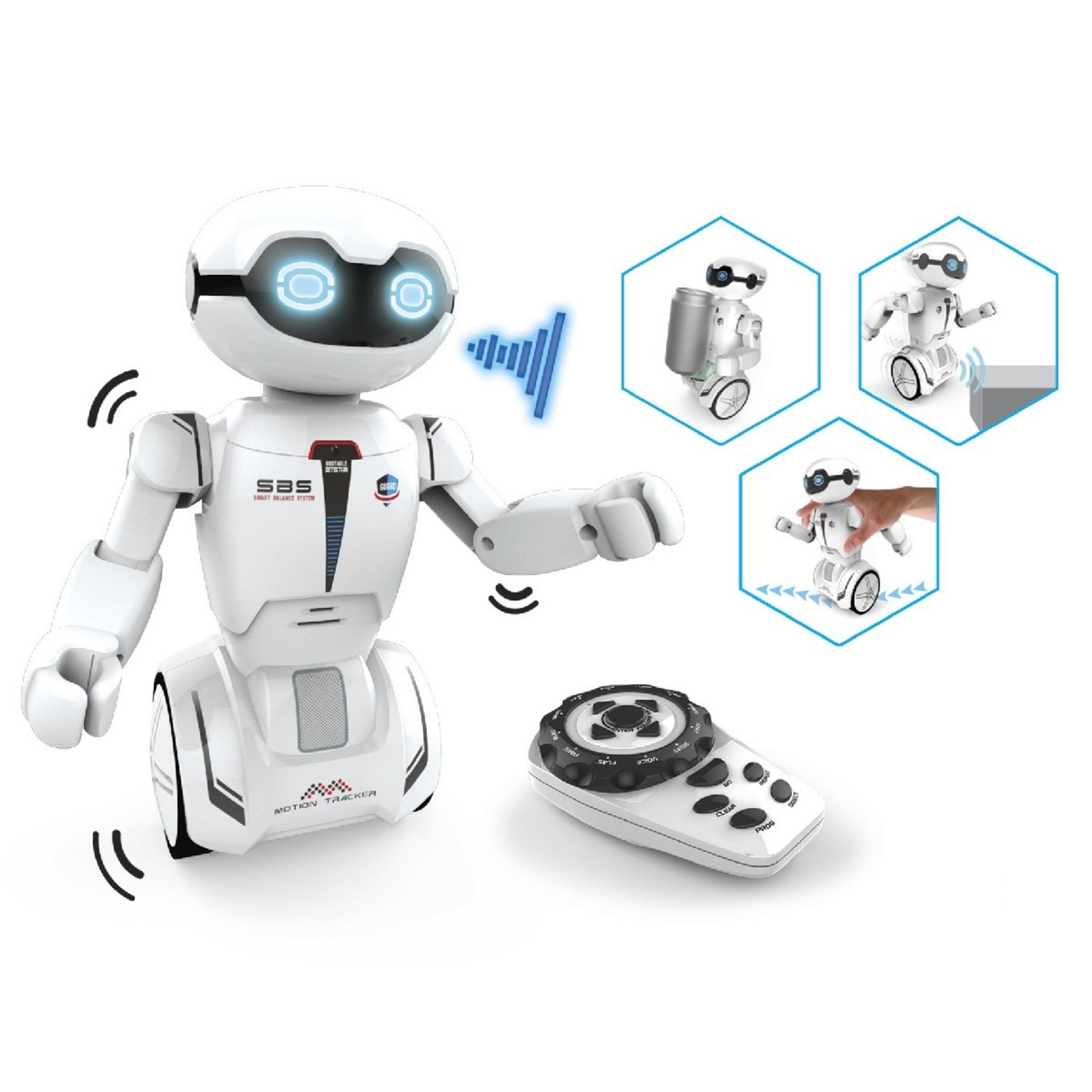 Robot interactif - SILVERLIT - Macrobot - Radiocommandé - Blanc - Détecteur  d'obstacles - Cdiscount Jeux - Jouets