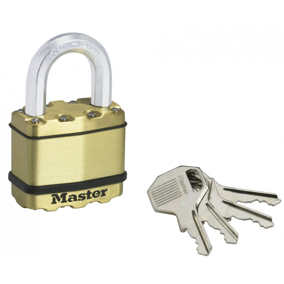 Master lock Cadenas à clé MASTER LOCK acier laminé, l.50 mm pas