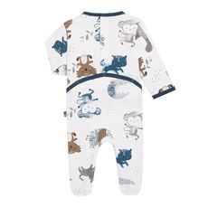 Petit Béguin Pyjama bébé garçon Friendly (Blanc)