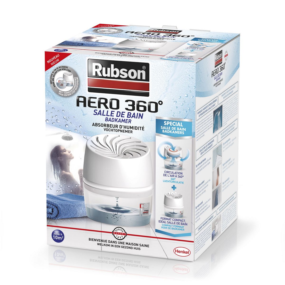 RUBSON Absorbeur d'humidité AERO 360 - Spécial salle de bain pas cher 