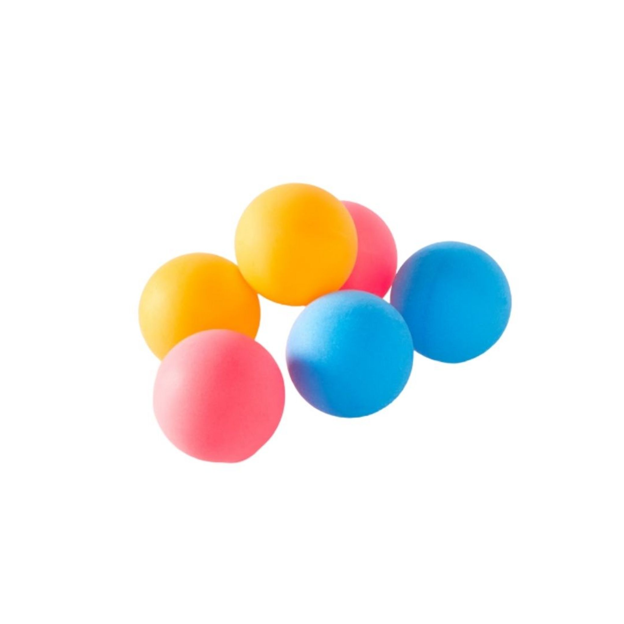 Lot de 6 Balles de Ping Pong Fluo - Couleur de Nuit