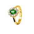 DIADEMA Bague Emeraude en Or 18K - Diamant Qualité HSI. Coloris disponibles : Jaune, Blanc