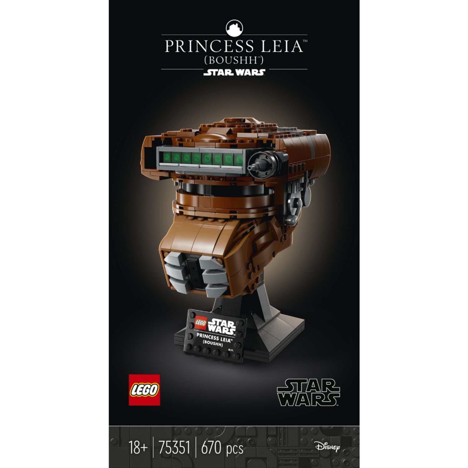 Lego Star Wars - Casque de Princesse Leia 75351 Boushh La guerre