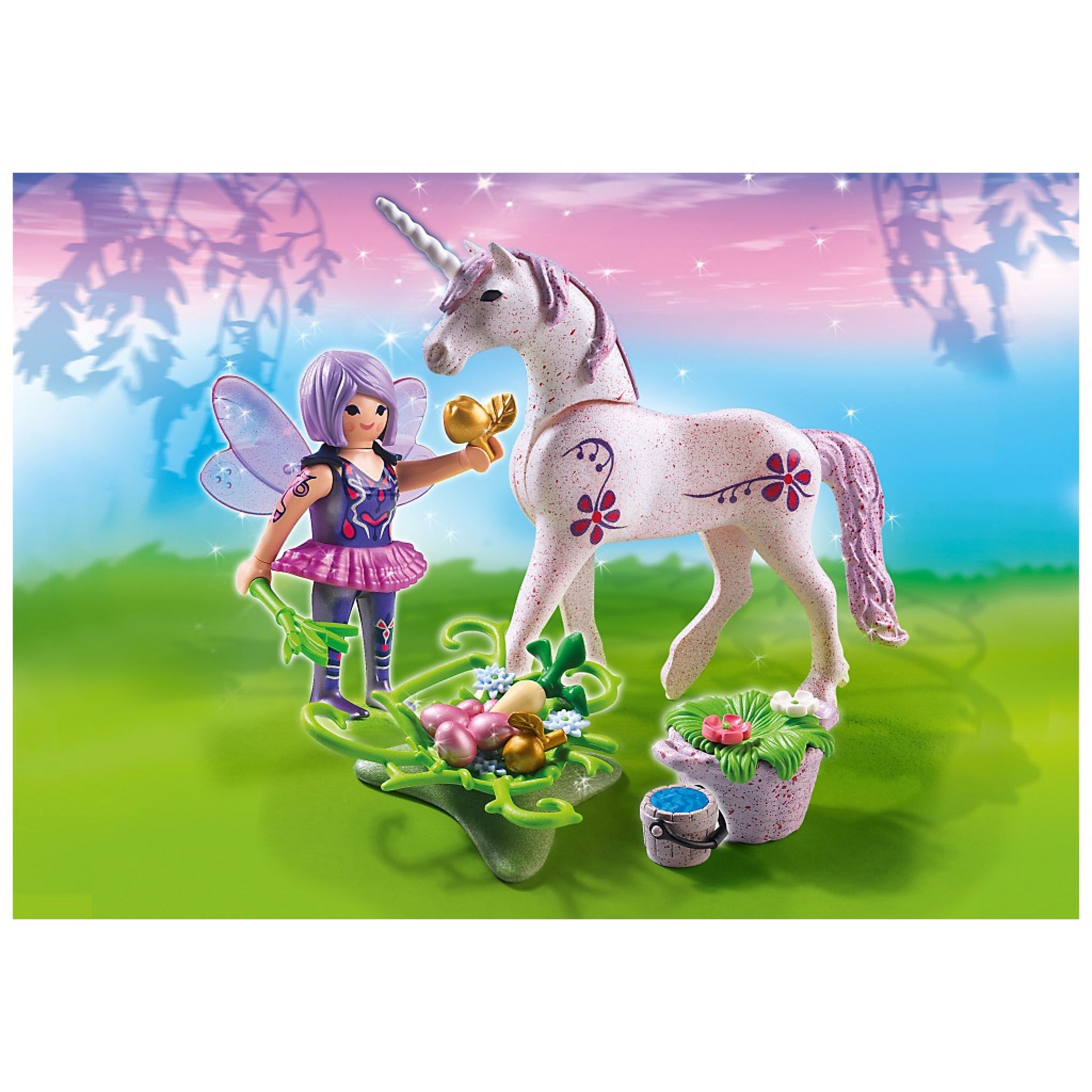 PLAYMOBIL 5440 Fée cuisinière avec licorne Violette pas cher 