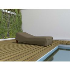 Housse de protection pour chaise longue COVERTOP - Taupe - 200 x 80 x 40 cm