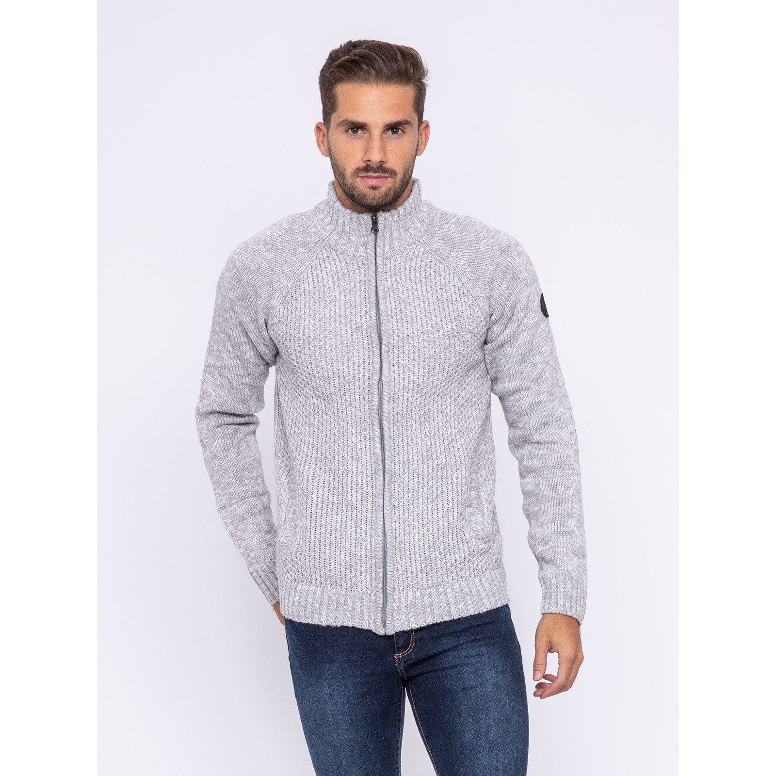 Gilet col best sale montant homme