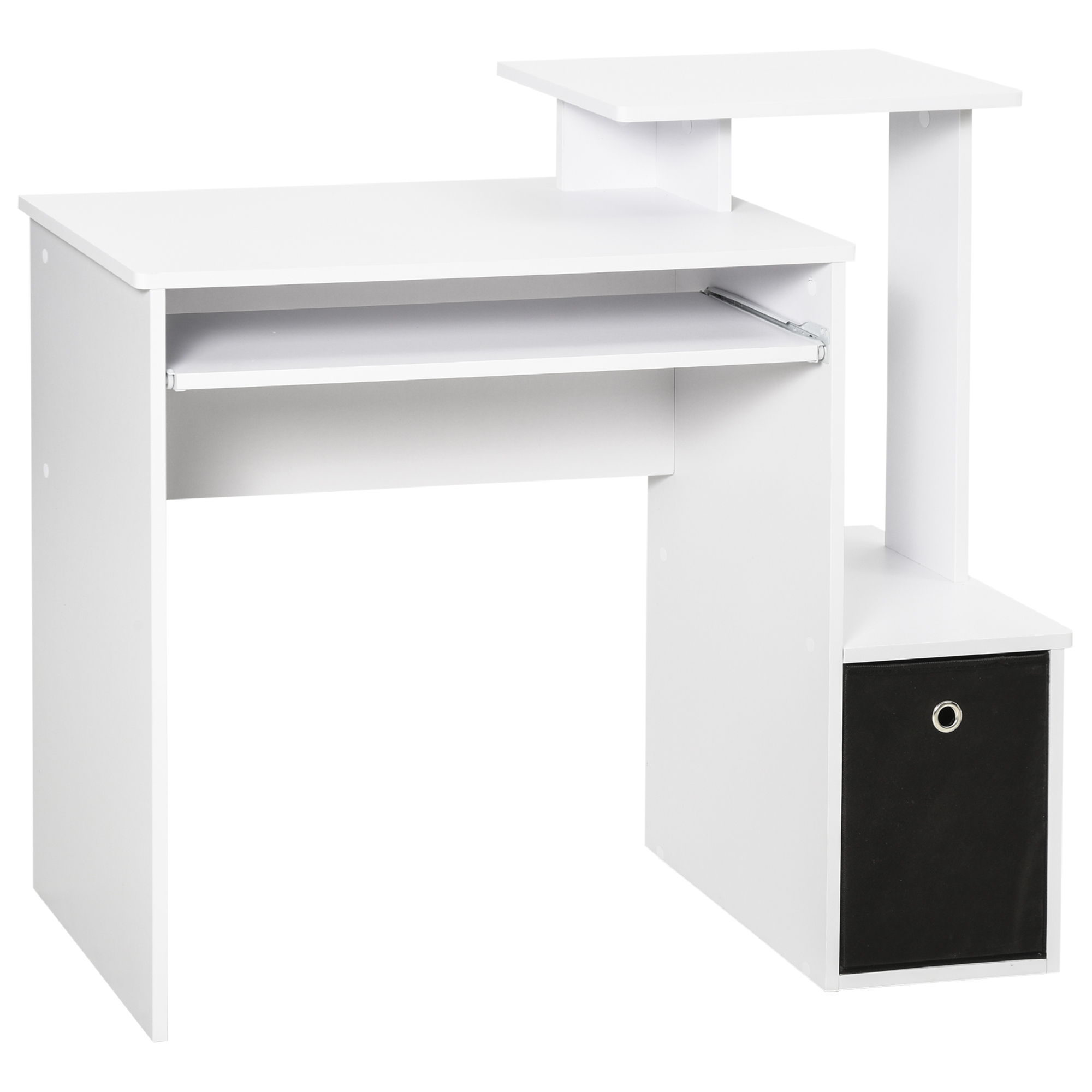 Homcom - Bureau informatique roulant - bureau mobile - table d