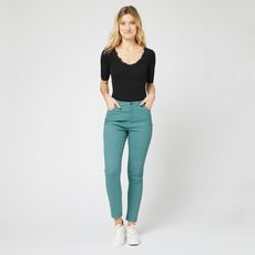 IN EXTENSO Pantalon skinny vert femme
