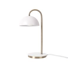 Leitmotiv Lampe à poser design dome Decova - H. 36 cm - Blanc