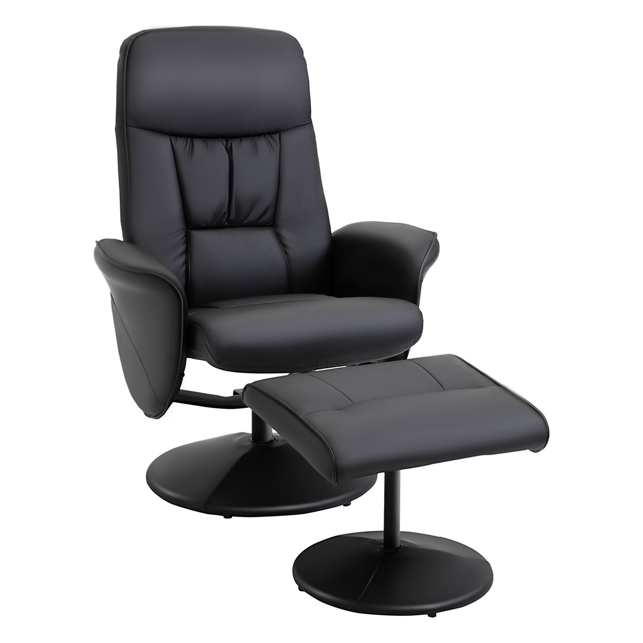 Fauteuil de bureau ergonomique en synthétique crème avec repose-pieds et  accoudoirs