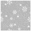 ACTUEL Serviettes papier décorés 3 plis 38cm Snowflake gris x20