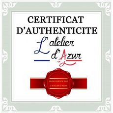 L'ATELIER D'AZUR Collier - Médaille Croix Or 18 Carats 750/000 Jaune et Nacre - Chaine Dorée