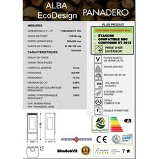 PANADERO Poêle à bois ALBA Ecodesign