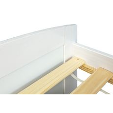 Lit banquette avec 2 grands tiroirs de rangement 90x200cm  DAMIEN (Blanc)