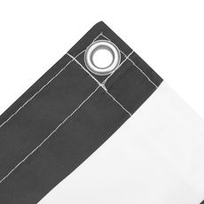 Ecran de balcon Anthracite et blanc 90x500 cm Tissu Oxford