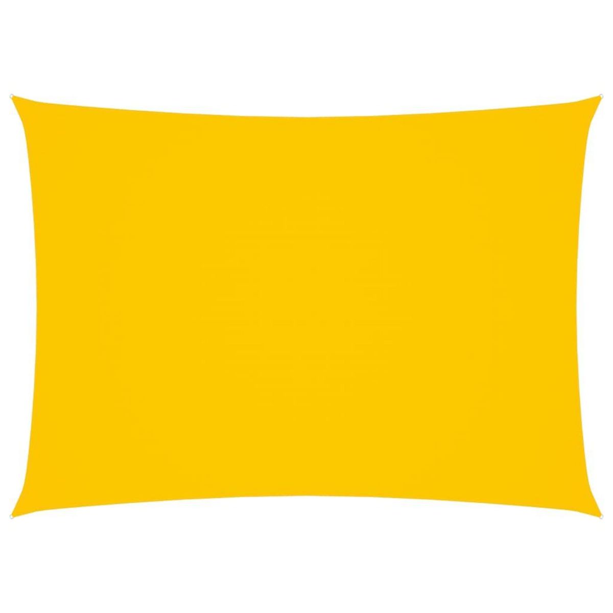 VIDAXL Voile de parasol Tissu Oxford rectangulaire 2x4 m Jaune