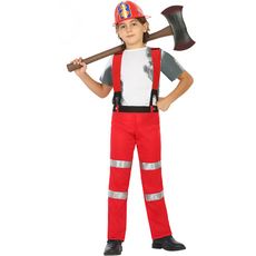 ATOSA Déguisement Sapeur-Pompier - Enfant - 7/9 ans (122 à 134 cm)
