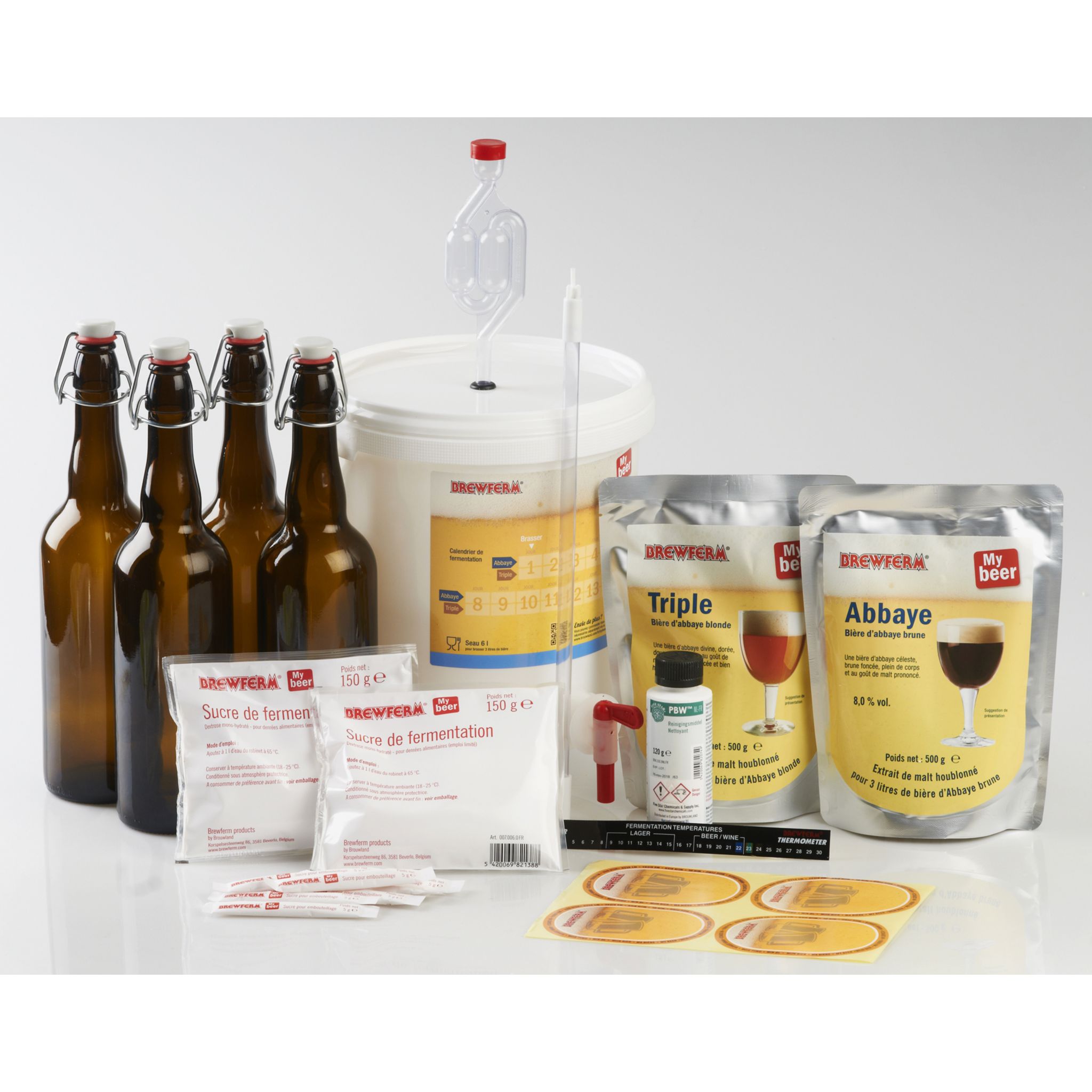 Kit de fabrication pour bière fermentée artisanale pas Cher - PRÊT A  JARDINER